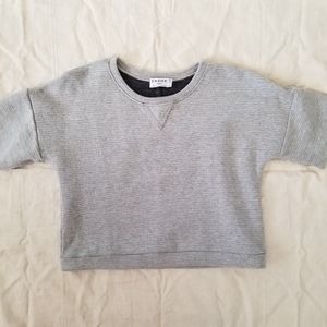 FRAME Denim Cropped Gray Sweatshirt sz Medium